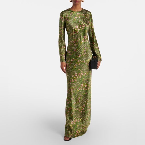 Veronica Beard Gemma Silk-Blend Satin Maxi Dress $698 NEW with tag - Picture 11 of 13